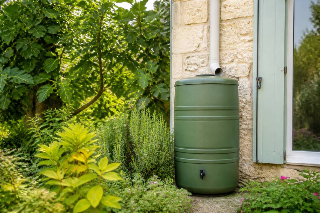 Récupérateur d'eau de pluie : allier pratique et esthétique au jardin
