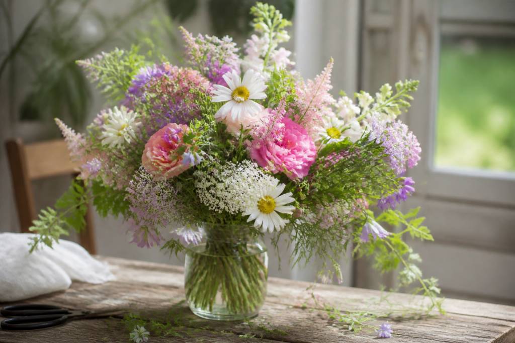 Composer un bouquet de saison avec les fleurs du jardin : idées et astuces